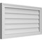 Ekena Millwork Vertical Surface Mount PVC Gable Vnt: Non-Functional, w/2"W x 1-1/2"H, Brickmould Frame, 34"W x 18"H GVPVE34X1802SN - alternate 2